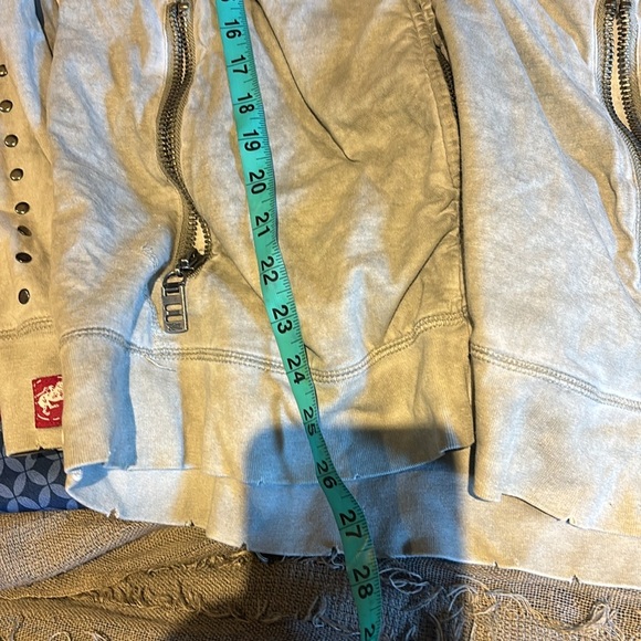 Parasuco men’s distressed zipper luxury studded hoodie  Sz XL - Picture 13 of 16